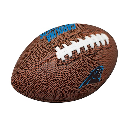 Logo Brands Carolina Panthers Mini Size Composite Football 605-93MC-1